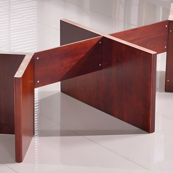 dual orthopedic seat, 1-way office workstation, 4-way curved office workstation, 2-link office waiting bench, executive visitors seat, 3-door mahogany finish office waiting filing cabinet, adjustable orthopedic office seat