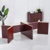 2-door wooden credenza, 5-Seater office waiting sofa, full glass filing cabinet, clerical office seat, 1600mm advanced office desk, mahogany coffee table, glass modern coffee table, 4-link office waiting bench