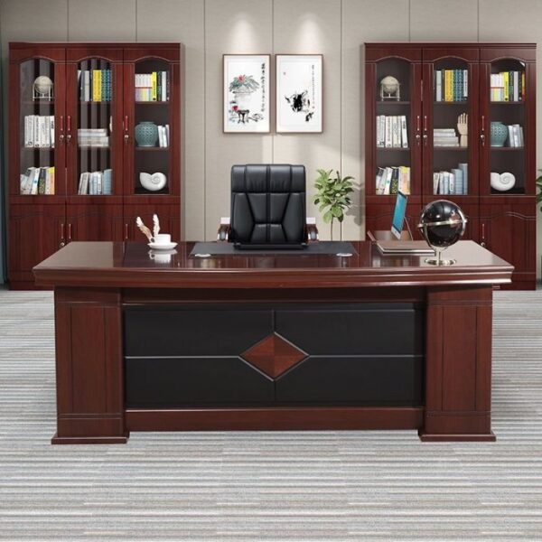 orthopedic office seat, half glass filing cabinet, recliner directors seat, mahogany coffee table, round dining table, 3-door mahogany filing cabinet