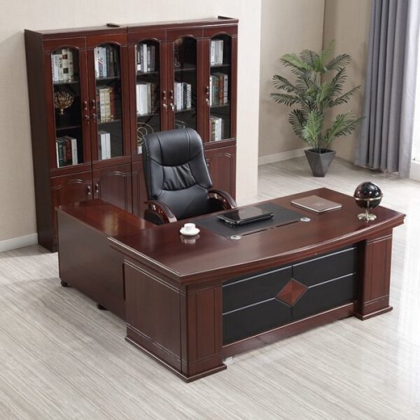 orthopedic office seat, half glass filing cabinet, recliner directors seat, mahogany coffee table, round dining table, 3-door mahogany filing cabinet