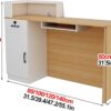black foldable office seat, 5-seater office waiting sofa, 1200mm coffee table, clerical office seat