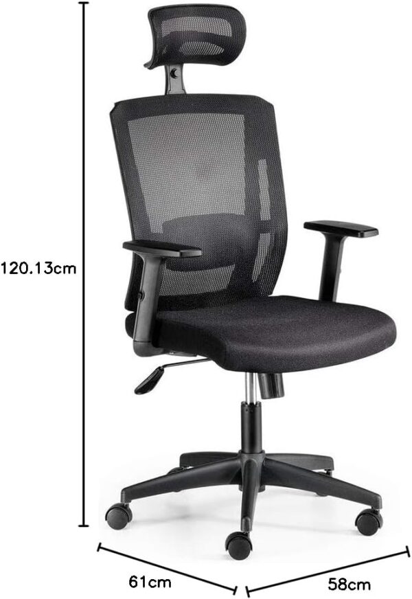 1-way office workstation, 4-way curved office workstation, 2-link office waiting bench, executive visitors seat, 3-door mahogany finish office waiting filing cabinet, adjustable orthopedic office seat