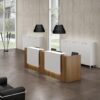 2-door wooden credenza, 5-Seater office waiting sofa, full glass filing cabinet, clerical office seat, 1600mm advanced office desk, mahogany coffee table, glass modern coffee table, 4-link office waiting bench