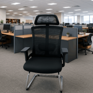 headrest office seat, 3-drawers filing cabinet, ergonomic office seat, 2-way office workstation, 3-drawers filing cabinet, clerical office seat, orthopedic office seat, 5-seater waiting sofa, 2400mm boardroom table, 2-way office workstation