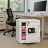 4-link office waiting bench, bar/kitchen stool, chrome visitors seat, filing cabinet with safe, butterfly office seat, round dining table, headrest office seat, height adjustable electric table