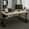 white 2-door wooden credenza, 4-link office waiting bench, 3-door movable pedestal, 5-seater waiting sofa