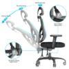 headrest office seat, clerical office seat, black foldable office seat, 5-seater office waiting sofa, 1200mm coffee table, clerical office seat