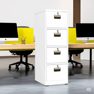 white 2-door wooden credenza, 4-link office waiting bench, 3-door movable pedestal, 5-seater waiting sofa