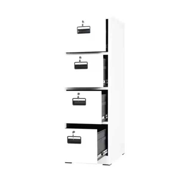 white 2-door wooden credenza, 4-link office waiting bench, 3-door movable pedestal, 5-seater waiting sofa