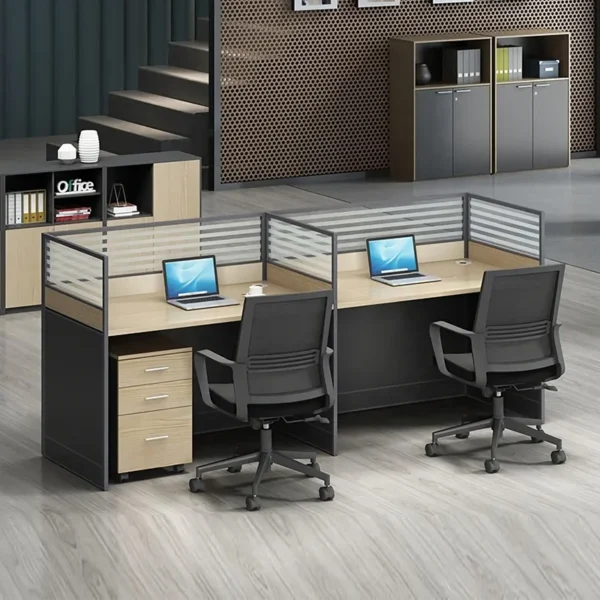 5-Seater office waiting sofa, full glass filing cabinet, clerical office seat, 1600mm advanced office desk, mahogany coffee table, glass modern coffee table, 4-link office waiting bench