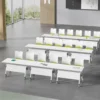 eames dinning table, advanced office desk, cashier adjustable table, ergonomic office seat, 4-link office waiting bench, foldable training table