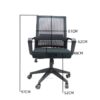 clerical office seat, black foldable office seat, 5-seater office waiting sofa, 1200mm coffee table, clerical office seat