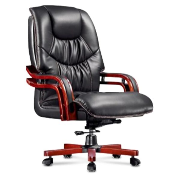 4-way curved office workstation, 2-link office waiting bench, executive visitors seat, 3-door mahogany finish office waiting filing cabinet, adjustable orthopedic office seat