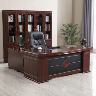 orthopedic office seat, half glass filing cabinet, recliner directors seat, mahogany coffee table, round dining table, 3-door mahogany filing cabinet