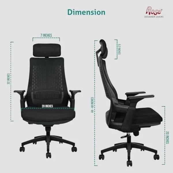 Swivel Modern Orthopedic Office Seat - Image 5
