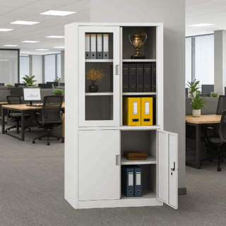 round conference table, 6-lockers office filing cabinet, eames office seat, 4-way office workstation, 3m office boardroom table, secretarial office seat