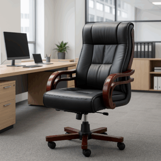 orthopedic office seat, half glass filing cabinet, recliner directors seat, mahogany coffee table, round dining table, 3-door mahogany filing cabinet