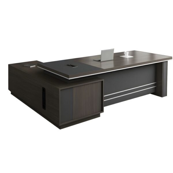 2m executive desk ,chrome office seat, headrest office seat, clerical office seat, black foldable office seat, 5-seater office waiting sofa, 1200mm coffee table, clerical office seat