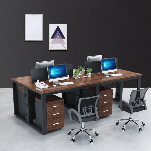 Office seat, 6-Way working station, Executive desk, coat hanger, safe, filling cabinet