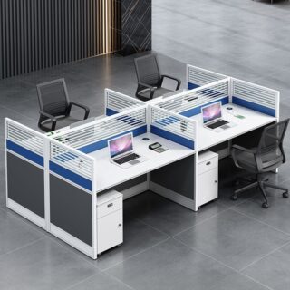 workstation, reception desk, coat hanger, boardroom table, visitors seat, filling cabinets, credenza, foldable table