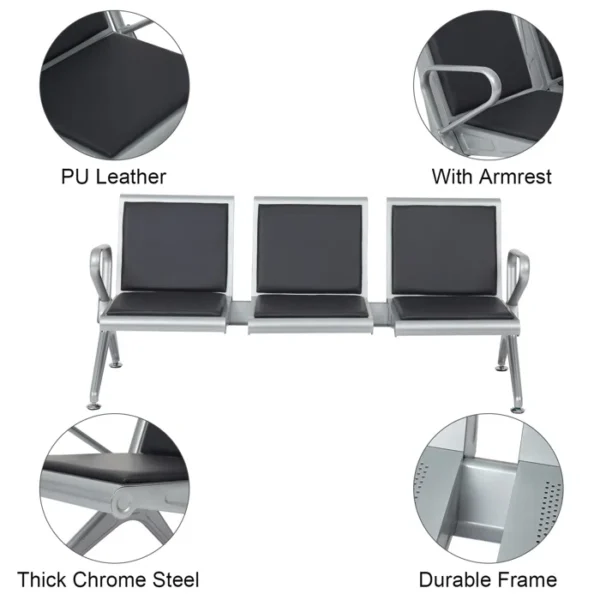 coat hanger, reception desk, filling cabinets, executive desk, waiting sofa, non-padded Eames table, office seat, office desk, filling cabinet
