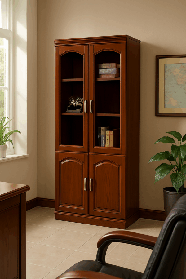 6-way workstation, executive seat, coat hanger, reception desk, secretarial seats, visitor seat, office desk