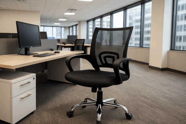 Secretarial seat, ergonomic seat, office table, workstation, foldable table, safe