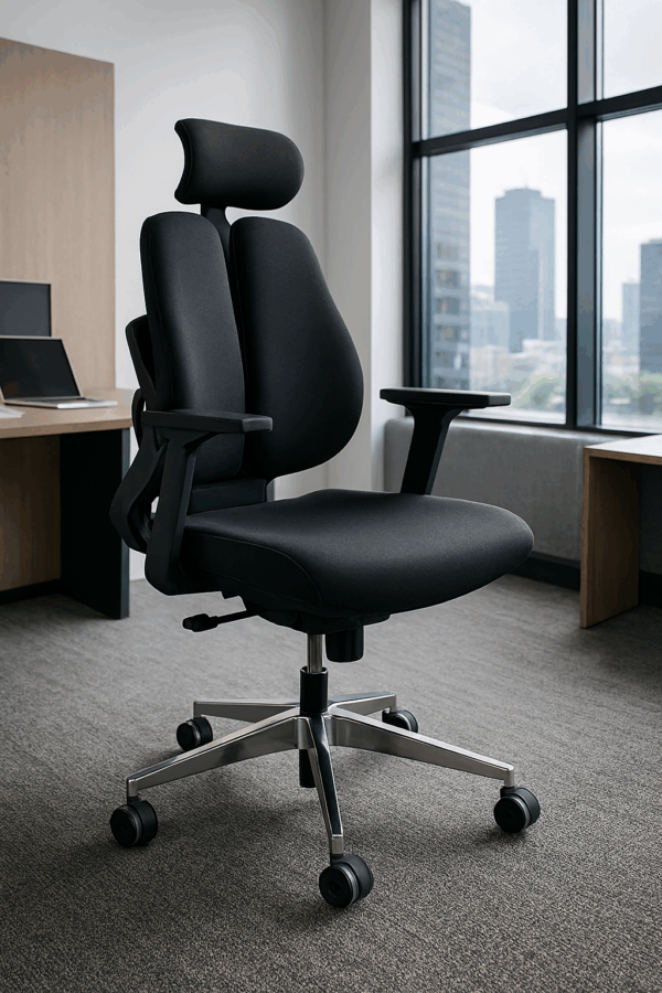 Ergonomic seat, butterfly seat, executive desk, metallic filling cabinets, safe, CEO office seat, banquet seat