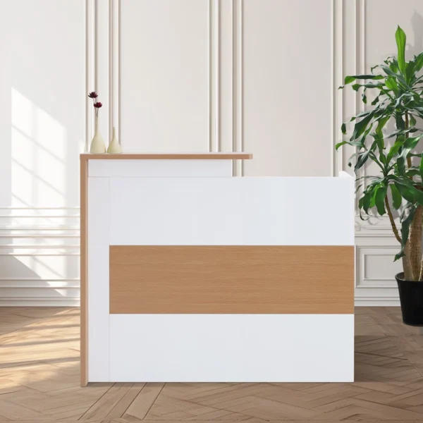 2-Way workstation, ergonomic seat, dual orthopedic seat, reception desk, butterfly seat, office desk