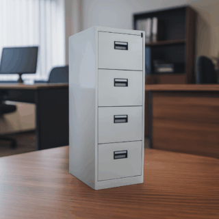 4-Drawers metallic office filing cabinet
