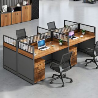 Executive workstation, 4-way workstation, 2-way workstation, Office partitioning, workstation seats, 6-way workstation, Modular office cubicle configuration, 1-way workstation, 4-way curved workstation