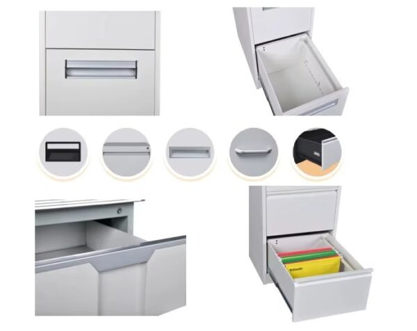 4-Drawers metallic office filing cabinet - Image 5