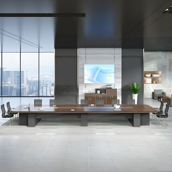 3-link heavy duty waiting bench, 2.4m boardroom table, Mahogany Coat HANGER, Headrest Office Chair, Wooden executive desk, dining table, high back executive chair, 15-locker filing cabinet,