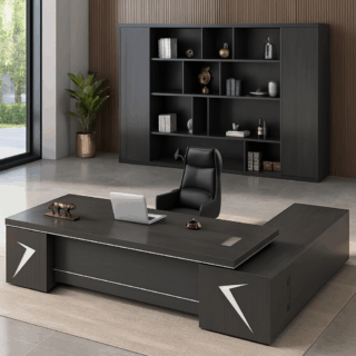 Edit the background of the attached seat into an office set up to attract customers