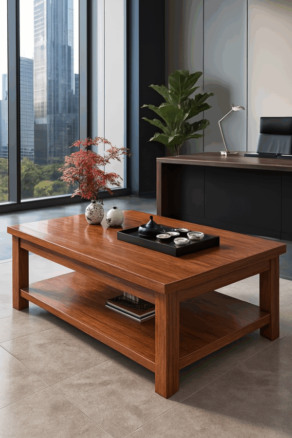 3-link heavy duty waiting bench, 2.4m boardroom table, Mahogany Coat HANGER, Headrest Office Chair, Wooden executive desk, dining table, high back executive chair, 15-locker filing cabinet,