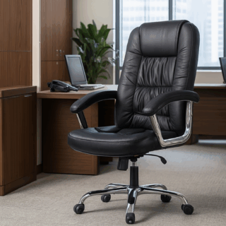 3-link heavy duty waiting bench, 2.4m boardroom table, Mahogany Coat HANGER, Headrest Office Chair, Wooden executive desk, dining table, high back executive chair, 15-locker filing cabinet,
