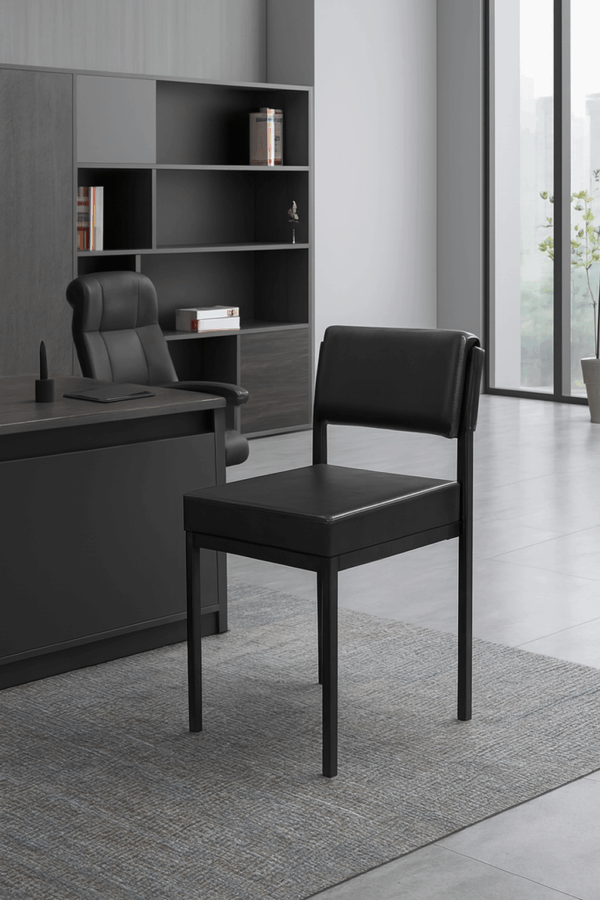 3-link heavy duty waiting bench, 2.4m boardroom table, Mahogany Coat HANGER, Headrest Office Chair, Wooden executive desk, dining table, high back executive chair, 15-locker filing cabinet,