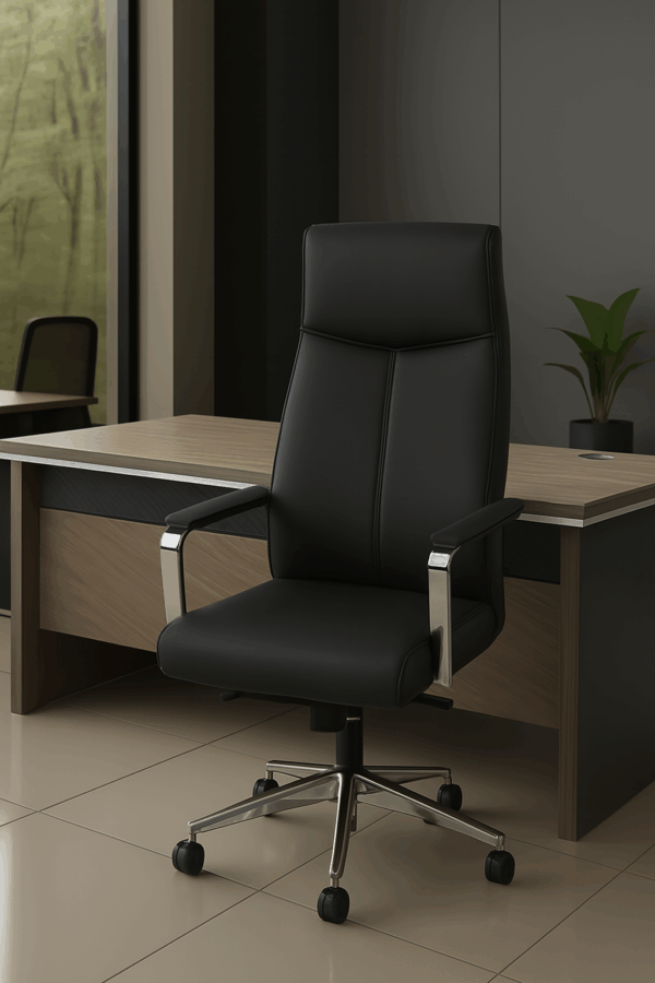 3-link heavy duty waiting bench, 2.4m boardroom table, Mahogany Coat HANGER, Headrest Office Chair, Wooden executive desk, dining table, high back executive chair, 15-locker filing cabinet,