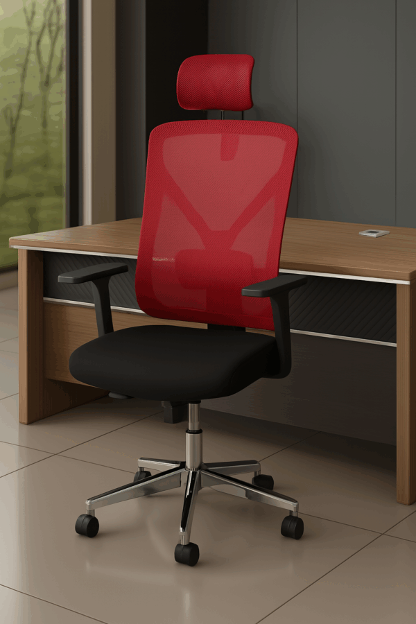 3-link heavy duty waiting bench, 2.4m boardroom table, Mahogany Coat HANGER, Headrest Office Chair, Wooden executive desk, dining table, high back executive chair, 15-locker filing cabinet,