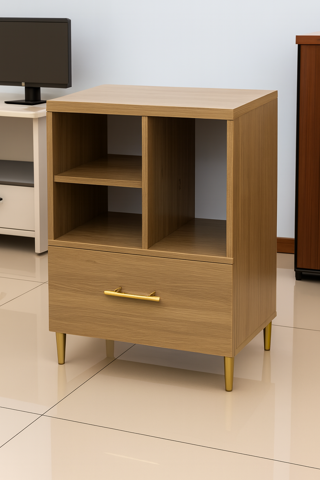 3-link heavy duty waiting bench, 2.4m boardroom table, Mahogany Coat HANGER, Headrest Office Chair, Wooden executive desk, dining table, high back executive chair, 15-locker filing cabinet,