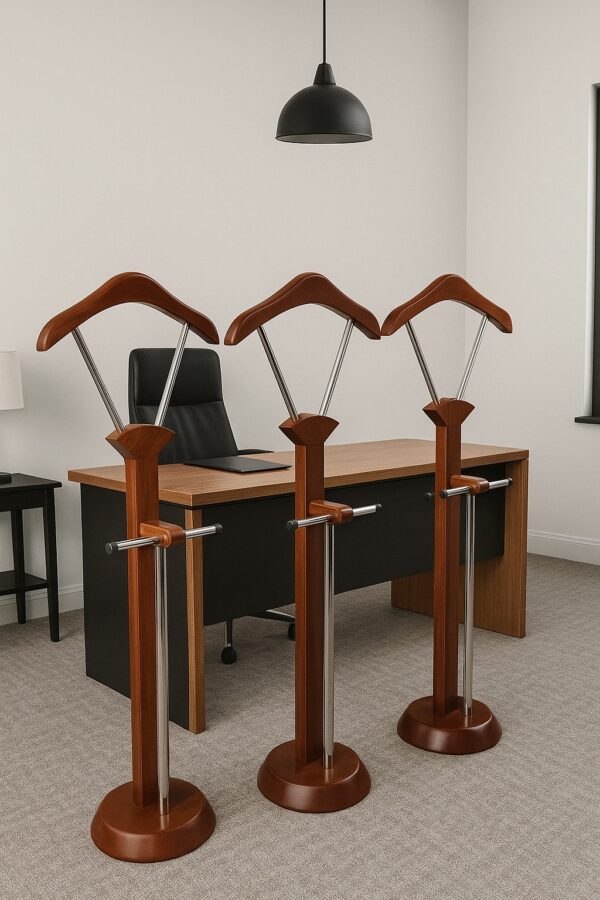 15-locker filing cabinet, , 2-Way workstation, 2.4m boardroom table, dining table, executive office chair, wooden credenza, mahogany coat hanger, wooden executive office desk, Office Workstation,