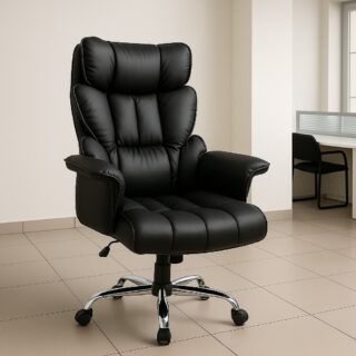 1.2m reception desk, 3-drawer cabinet, 4-link waiting bench, Catalina chair, executive coat hanger, orthopedic seat,