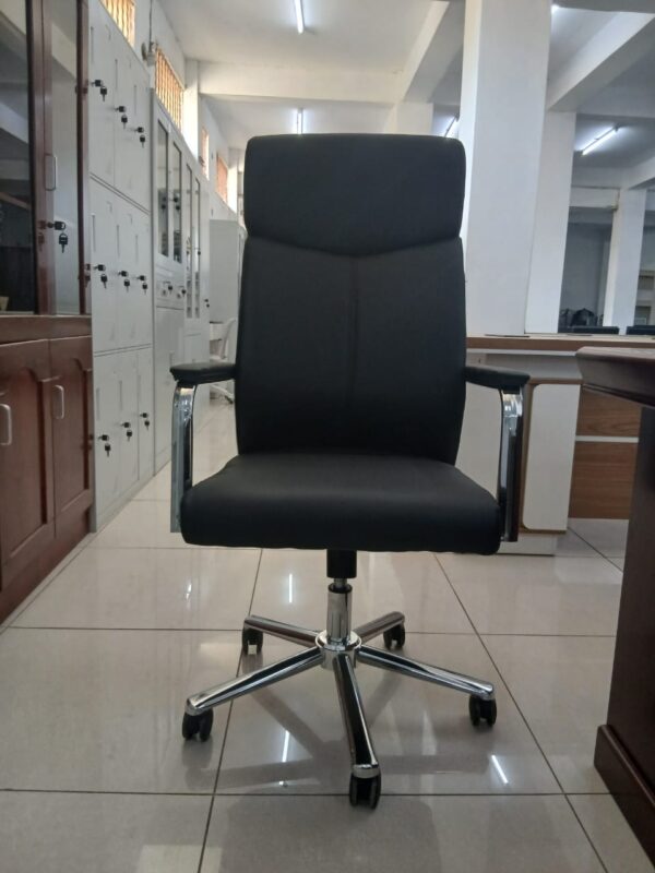 3-link heavy duty waiting bench, 2.4m boardroom table, Mahogany Coat HANGER, Headrest Office Chair, Wooden executive desk, dining table, high back executive chair, 15-locker filing cabinet,