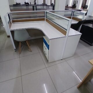 1-way workstation, 15-locker filing cabinet, Dinning table, Mahogany Coat HANGER, Executive Office seats, swivel bar stool, Dual Orthopedic Office Chair, Orthopedic chair, Eames chair,