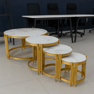 6-way workstation, executive seat, coat hanger, reception desk, secretarial seats, visitor seat, office desk