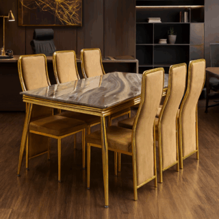 6-way workstation, executive seat, coat hanger, reception desk, secretarial seats, visitor seat, office desk