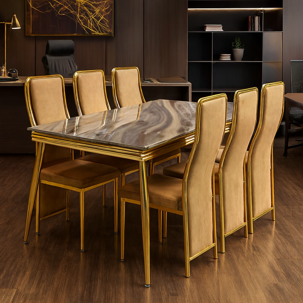 6-way workstation, executive seat, coat hanger, reception desk, secretarial seats, visitor seat, office desk