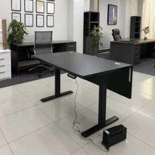 3-link heavy duty waiting bench, 2.4m boardroom table, Mahogany Coat HANGER, Headrest Office Chair, Wooden executive desk, dining table, high back executive chair, 15-locker filing cabinet,