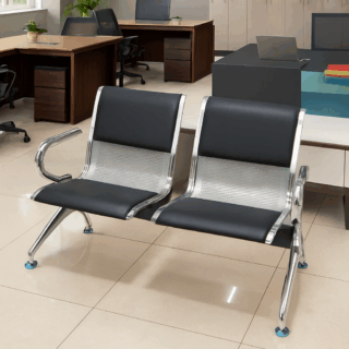 3-link heavy duty waiting bench, 2.4m boardroom table, Mahogany Coat HANGER, Headrest Office Chair, Wooden executive desk, dining table, high back executive chair, 15-locker filing cabinet,