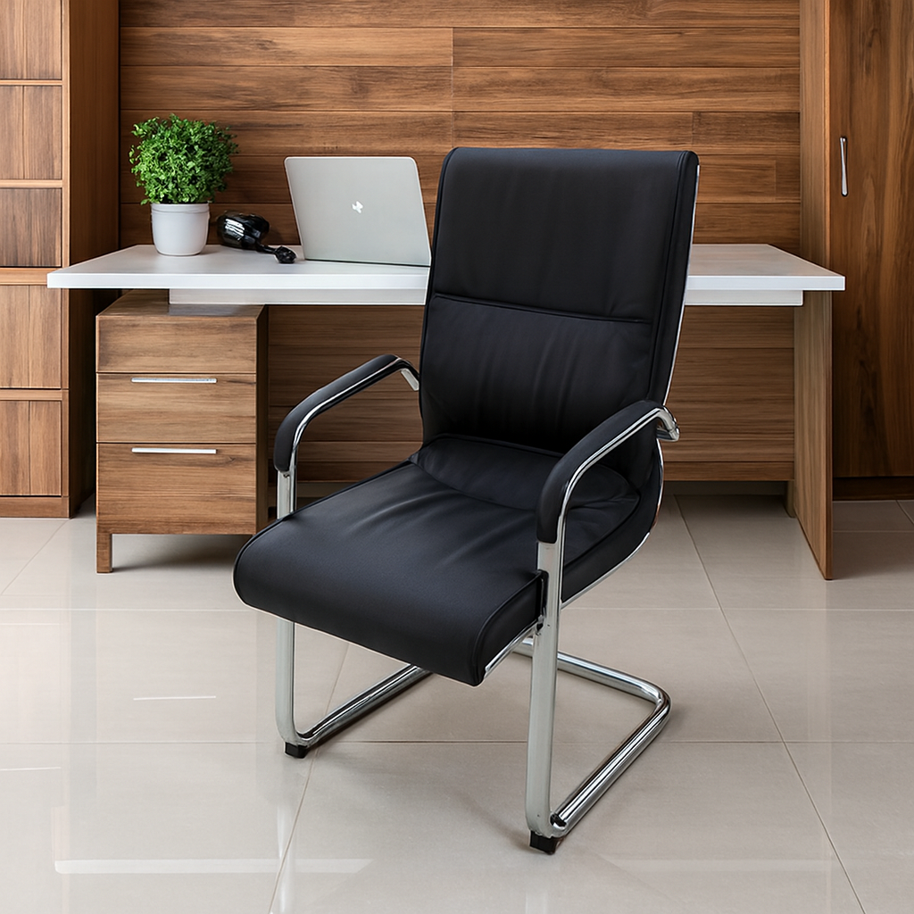 3-link heavy duty waiting bench, 2.4m boardroom table, Mahogany Coat HANGER, Headrest Office Chair, Wooden executive desk, dining table, high back executive chair, 15-locker filing cabinet,